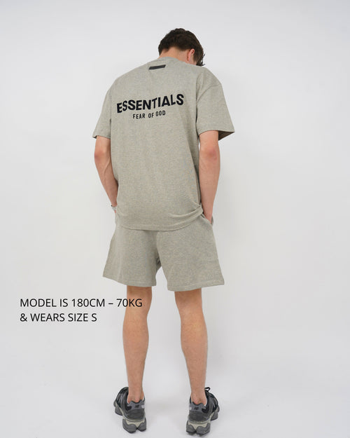Fear of God Essentials Dark Oatmeal Summer set