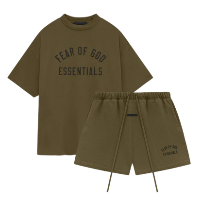 Fear of God Essentials FW24 Olive Summer Set