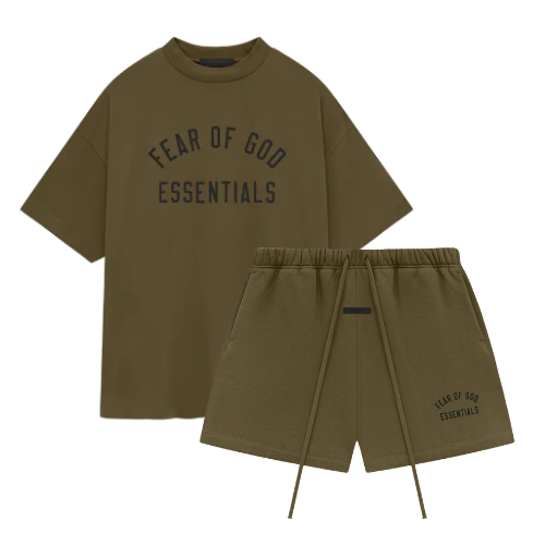 Fear of God Essentials FW24 Olive Summer Set