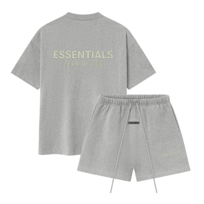 Fear of God Essentials FW25 Concrete Heather Summer Set