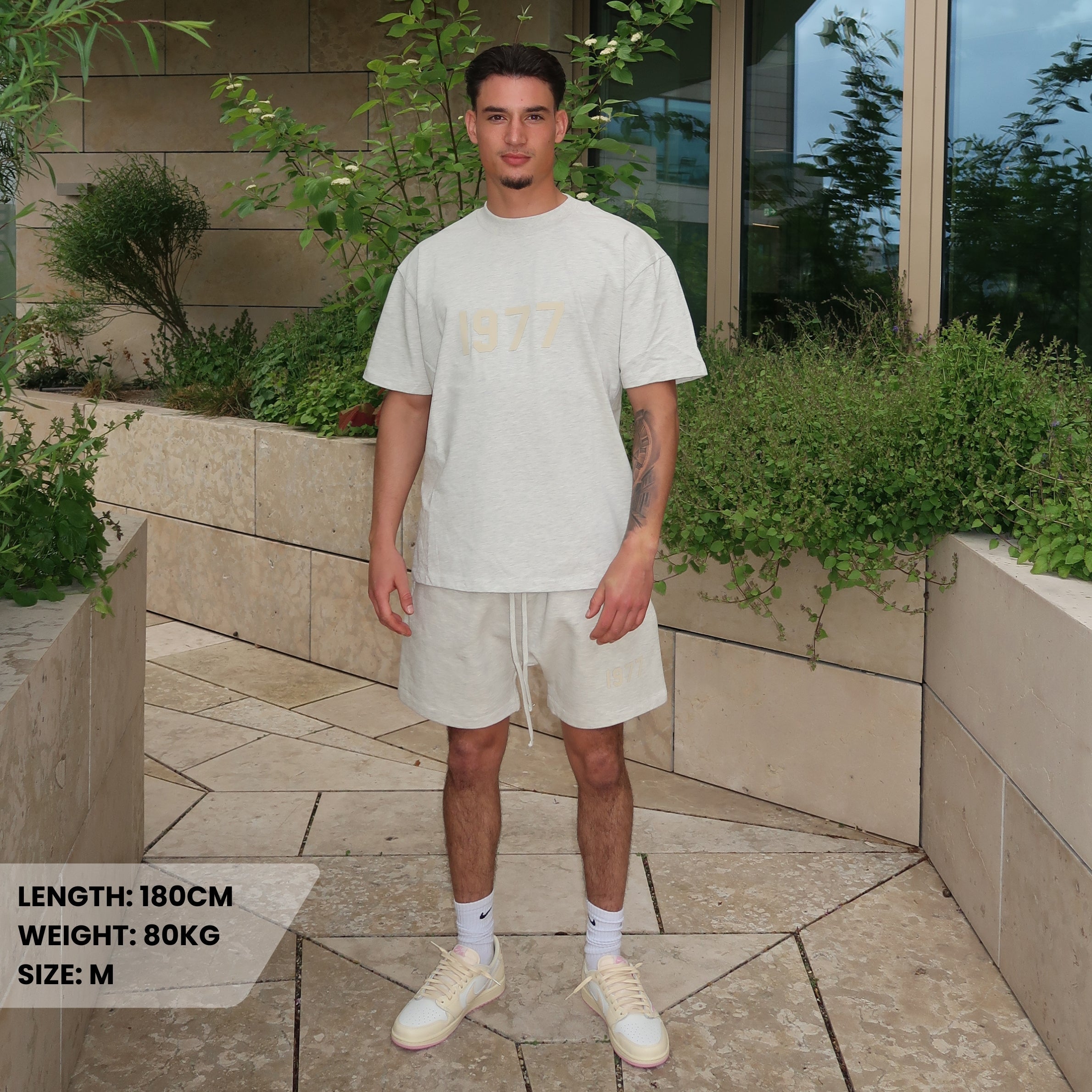 Fear of God Essentials 1977 Light Oatmeal Summer Set