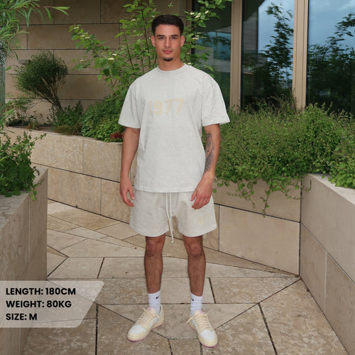Fear of God Essentials 1977 Light Oatmeal Summer Set