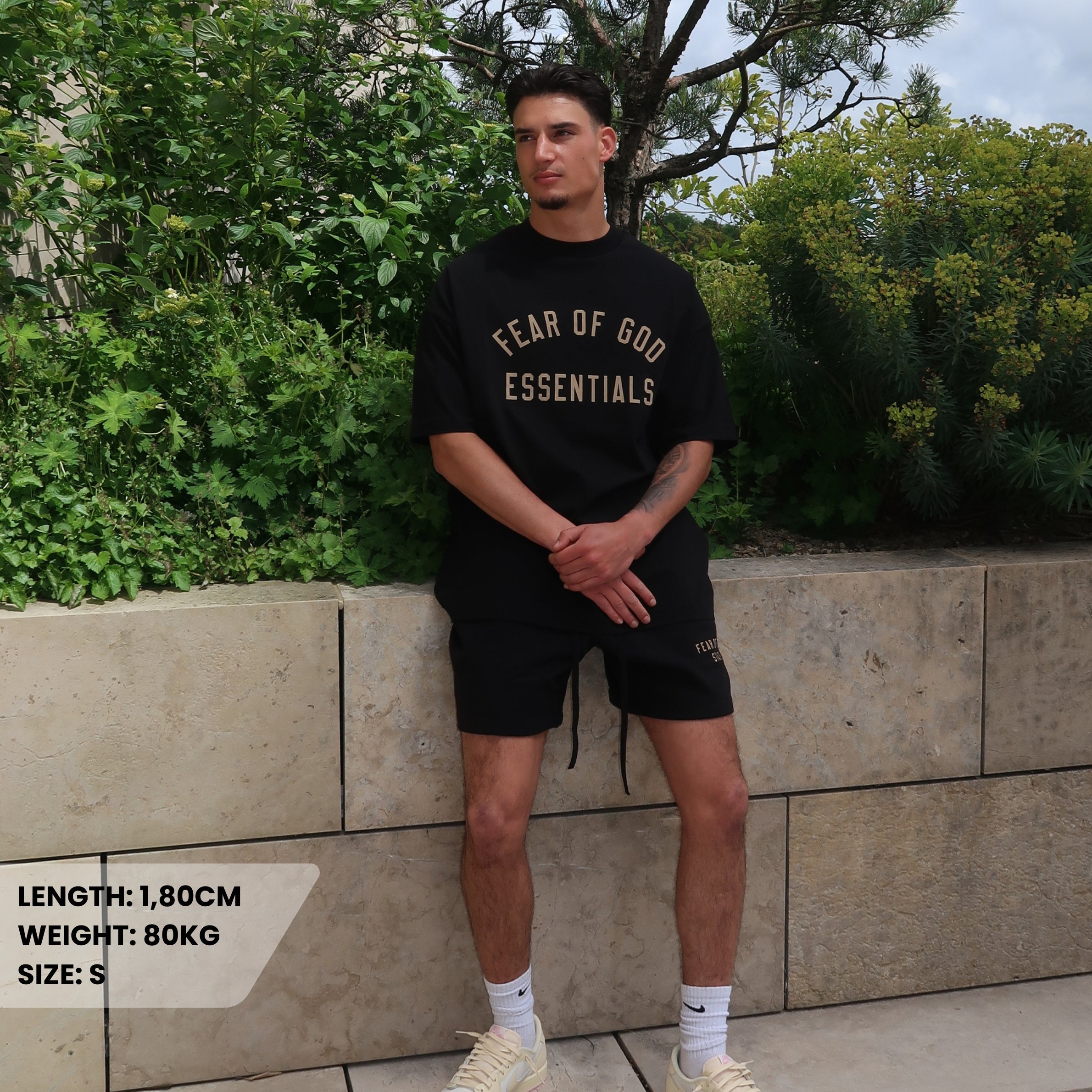 Fear of God Essentials FW24 Black Yellow Summer Set