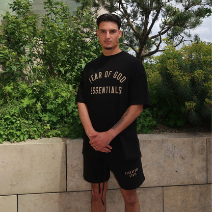 Fear of God Essentials FW24 Black Yellow Summer Set