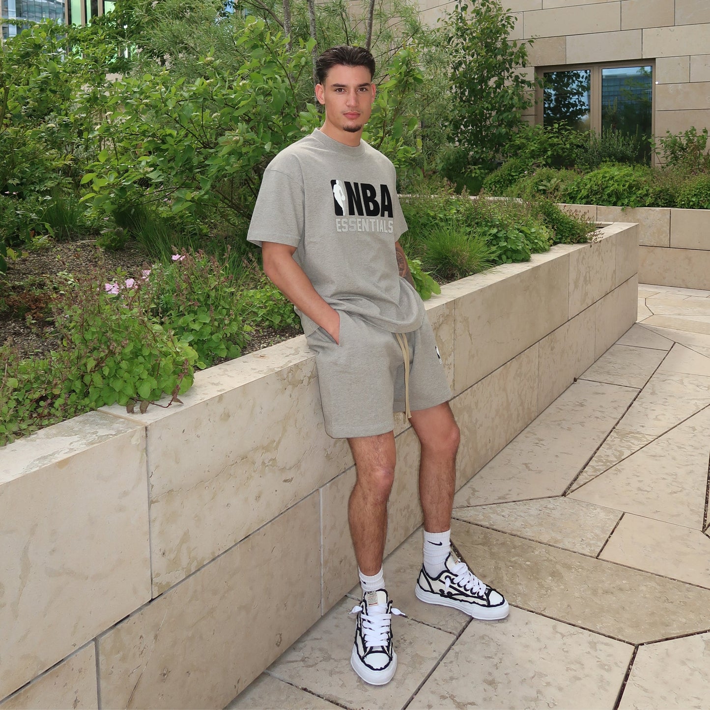 Fear of God Essentials NBA Warm Heather Summer Set