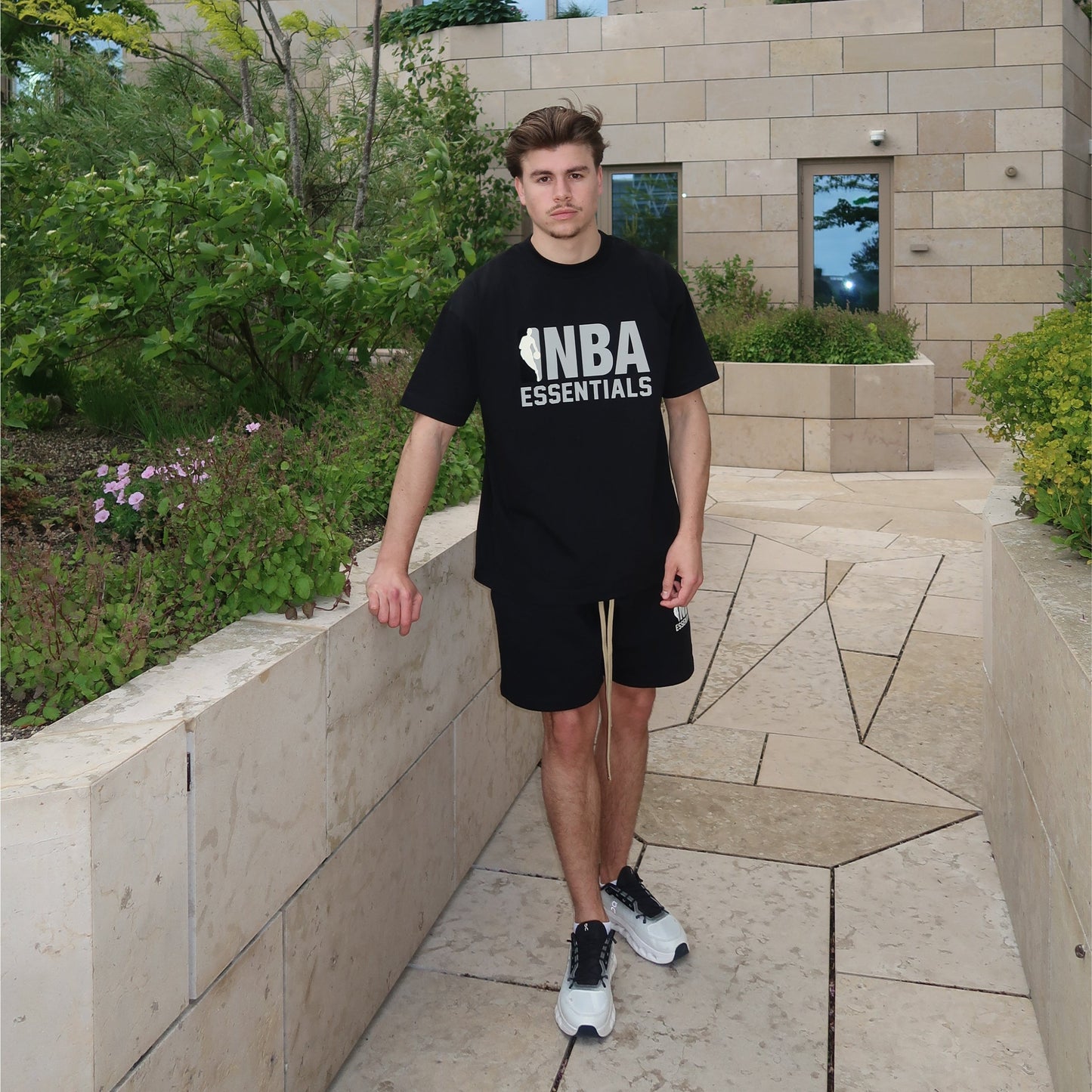 Fear of God Essentials NBA Black Grey Summer Set