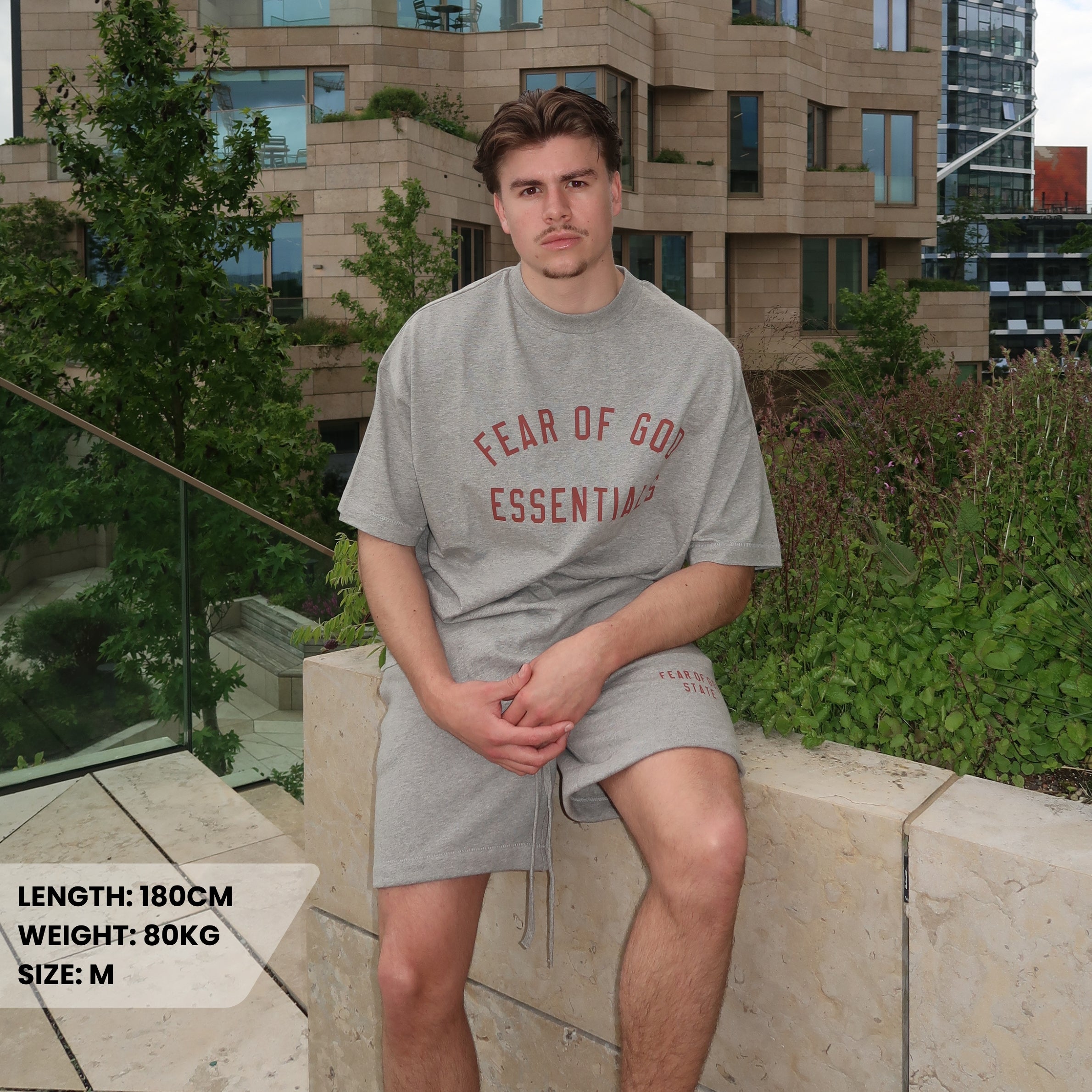 Fear of God Essentials FW24 Dark Heather Summer Set