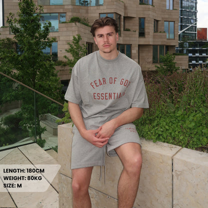 Fear of God Essentials FW24 Dark Heather Summer Set